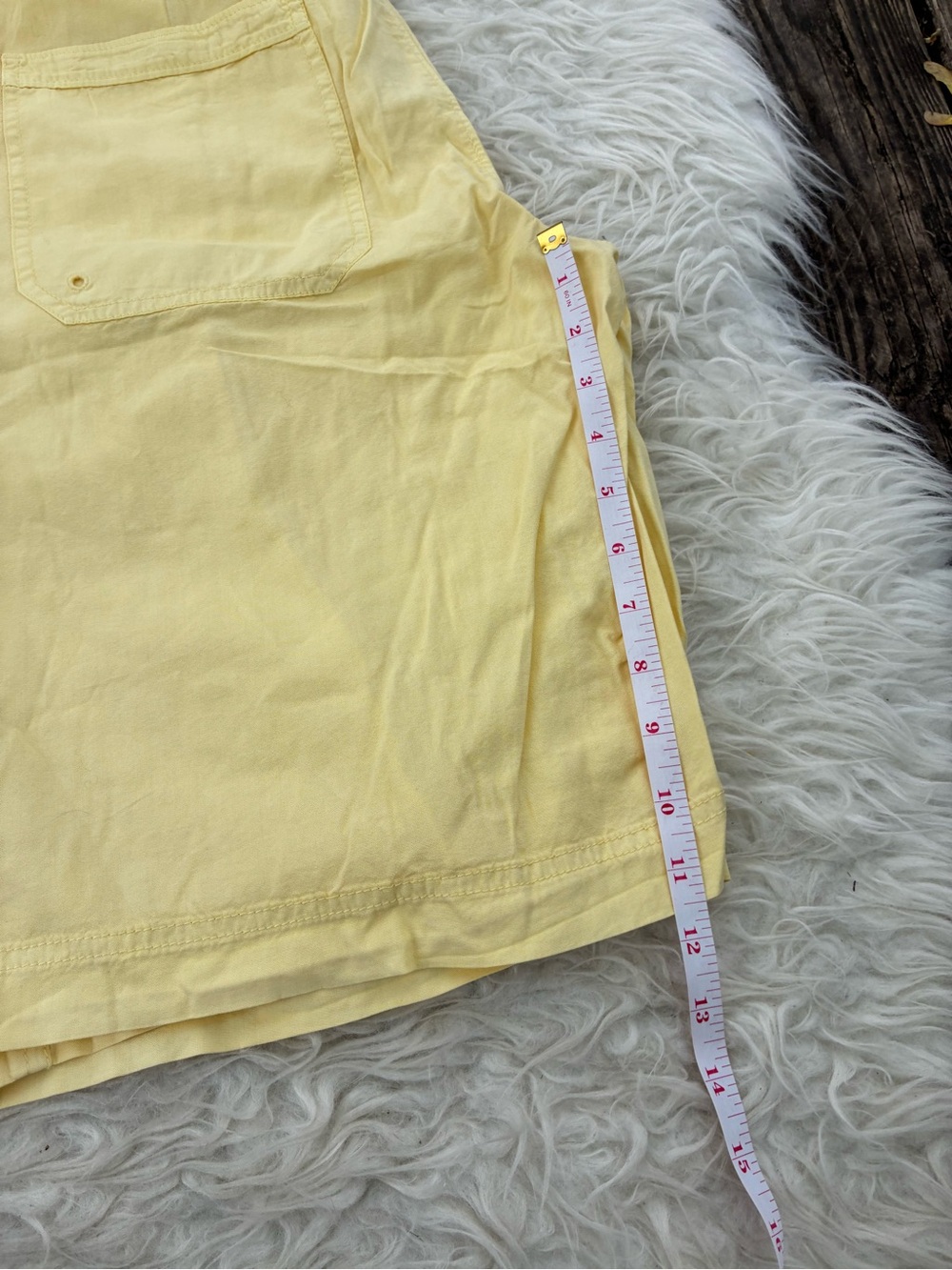 🌺NWT Free People Saylor Yellow Drawstring Bermuda shorts🌺 - Picture 12 of 13